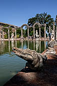 Villa Adriana - Canopo a crocodile carved from cipollino marble.